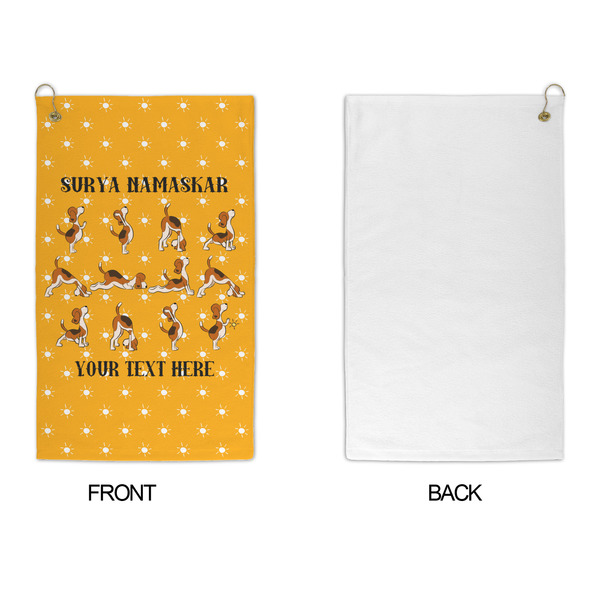 Yoga Dogs Sun Salutations Microfiber Golf Towels - APPROVAL
