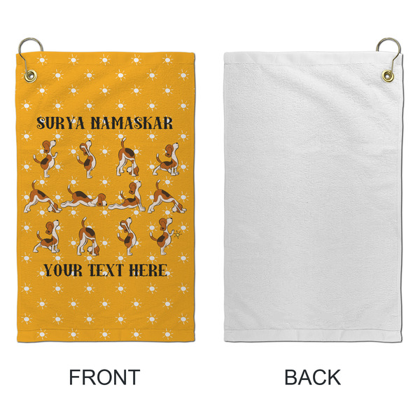 Yoga Dogs Sun Salutations Microfiber Golf Towels - Small - APPROVAL