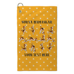 Yoga Dogs Sun Salutations Microfiber Golf Towel - Small (Personalized)