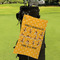 Yoga Dogs Sun Salutations Microfiber Golf Towels - Small - LIFESTYLE