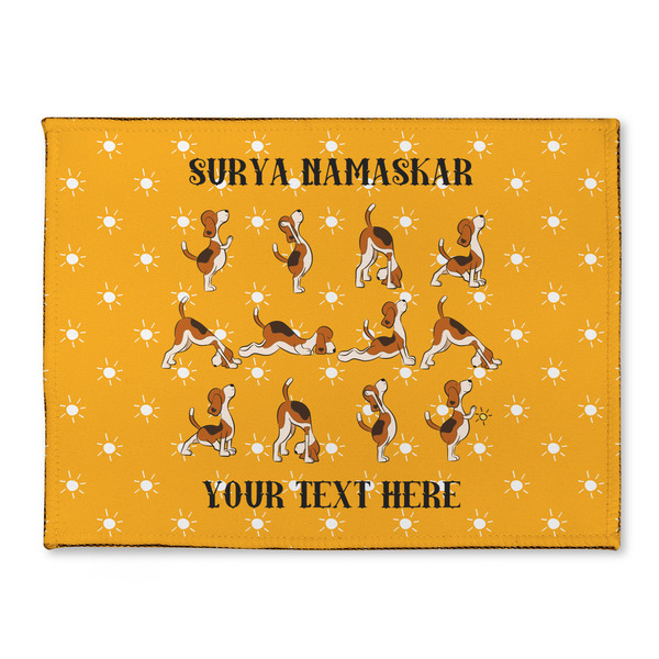 Custom Yoga Dogs Sun Salutations Microfiber Screen Cleaner (Personalized)