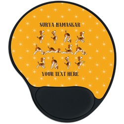 Yoga Dogs Sun Salutations Mouse Pad with Wrist Support