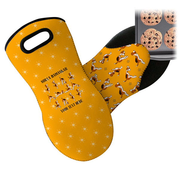 Yoga Dogs Sun Salutations Neoprene Oven Mitt