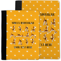 Yoga Dogs Sun Salutations Notebook Padfolio w/ Name or Text