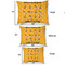 Yoga Dogs Sun Salutations Outdoor Dog Beds - SIZE CHART