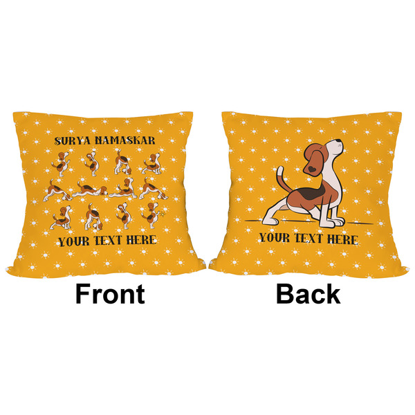 Yoga Dogs Sun Salutations Outdoor Pillow - 16x16