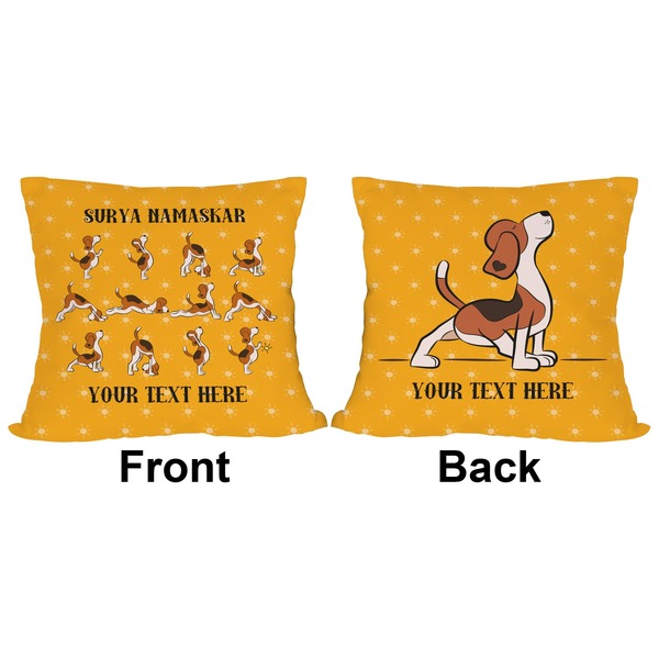 Yoga Dogs Sun Salutations Outdoor Pillow - 18x18