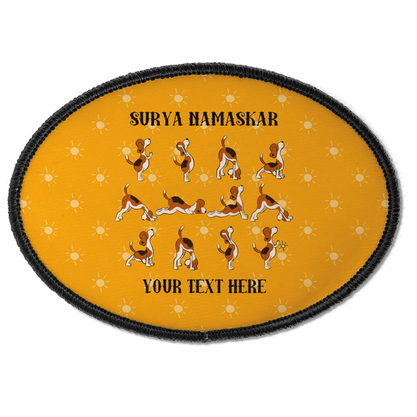 Yoga Dogs Sun Salutations Oval Patch