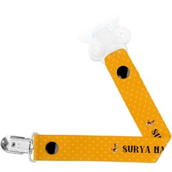 Yoga Dogs Sun Salutations Pacifier Clip (Personalized)