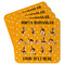Yoga Dogs Sun Salutations Paper Coasters - Front/Main