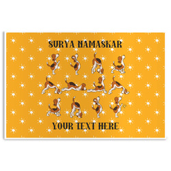 Yoga Dogs Sun Salutations Disposable Paper Placemats (Personalized)