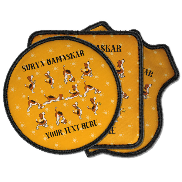 Custom Yoga Dogs Sun Salutations Iron on Patches (Personalized)