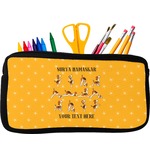 Yoga Dogs Sun Salutations Neoprene Pencil Case (Personalized)
