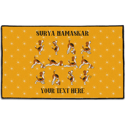 Yoga Dogs Sun Salutations Door Mat - 60"x36" (Personalized)
