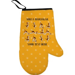 Yoga Dogs Sun Salutations Right Oven Mitt (Personalized)