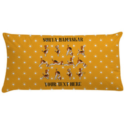 Yoga Dogs Sun Salutations Pillow Case - King (Personalized)