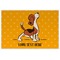 Yoga Dogs Sun Salutations Personalized Placemat (Back)