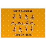 Yoga Dogs Sun Salutations Laminated Placemat w/ Name or Text