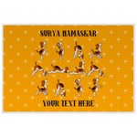 Yoga Dogs Sun Salutations Laminated Placemat w/ Name or Text