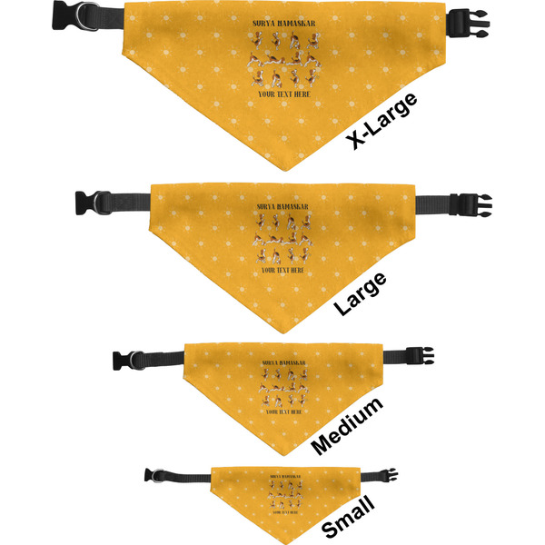 Yoga Dogs Sun Salutations Pet Bandana Sizes