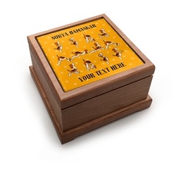 Yoga Dogs Sun Salutations Pet Urn (Personalized)