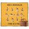 Yoga Dogs Sun Salutations Outdoor Picnic Blanket (Personalized)