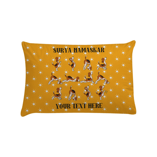 Custom Yoga Dogs Sun Salutations Pillow Case - Standard (Personalized)
