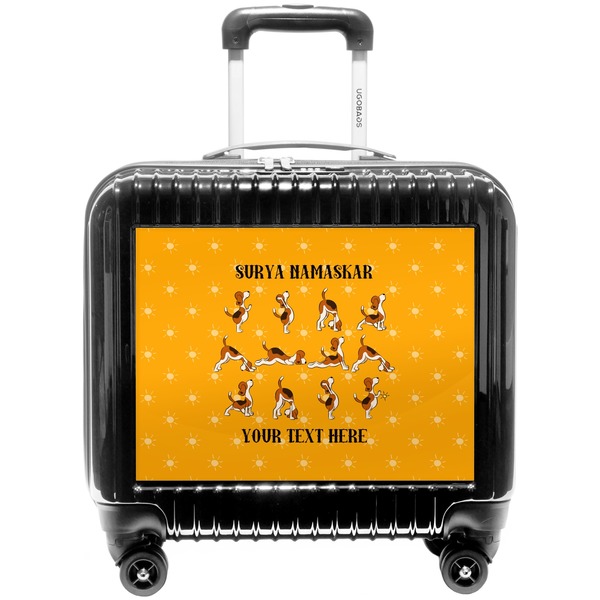 Custom Yoga Dogs Sun Salutations Pilot / Flight Suitcase (Personalized)