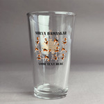 Yoga Dogs Sun Salutations Pint Glass - Full Color Logo (Personalized)