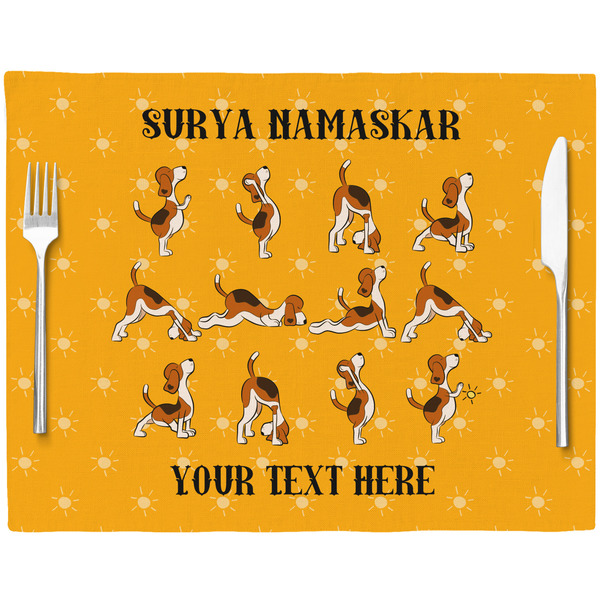 Yoga Dogs Sun Salutations Placemat with Props