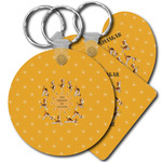 Yoga Dogs Sun Salutations Plastic Keychain