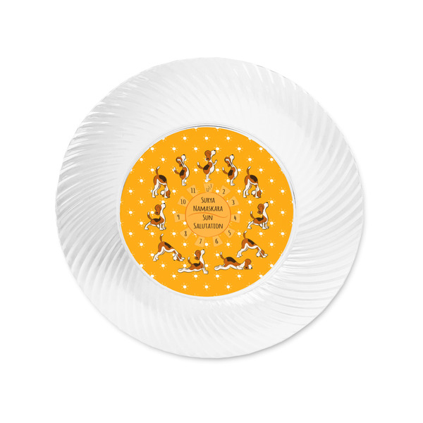 Yoga Dogs Sun Salutations Plastic Party Appetizer & Dessert Plates - Approval