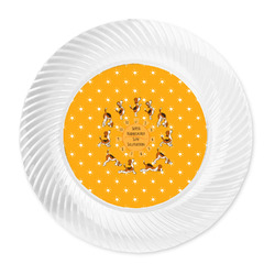 Yoga Dogs Sun Salutations Plastic Party Dinner Plates - 10"