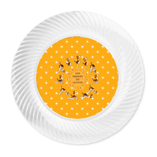 Yoga Dogs Sun Salutations Plastic Party Dinner Plates - Approval