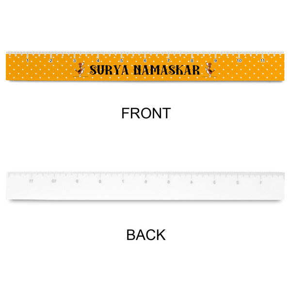 Yoga Dogs Sun Salutations Plastic Ruler - 12" - APPROVAL