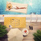 Yoga Dogs Sun Salutations Pool Towel Lifestyle
