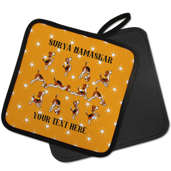 Yoga Dogs Sun Salutations Pot Holders - PARENT MAIN
