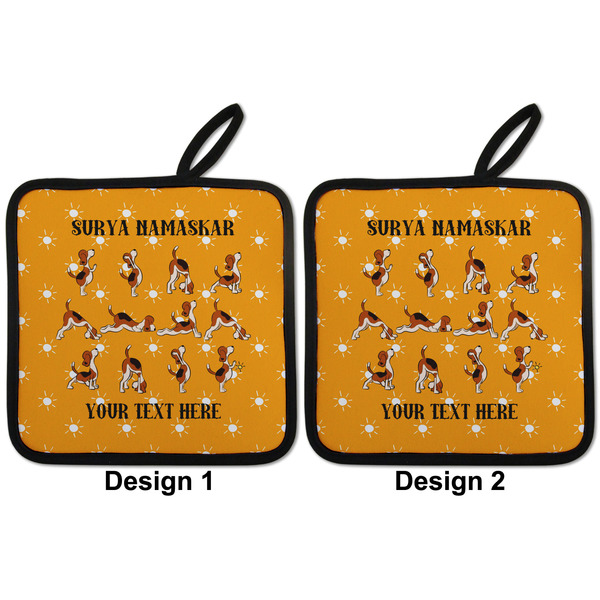 Yoga Dogs Sun Salutations Pot Holders - Set of 2 APPROVAL