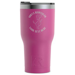 Yoga Dogs Sun Salutations RTIC Tumbler - Magenta - Laser Engraved - Single-Sided (Personalized)