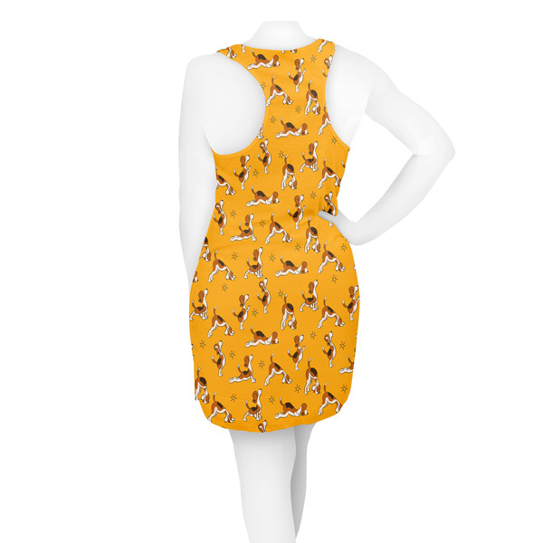 Yoga Dogs Sun Salutations Racerback Dress - On Model - Back