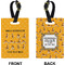 Yoga Dogs Sun Salutations Rectangle Luggage Tag (Front + Back)