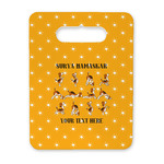 Yoga Dogs Sun Salutations Rectangular Trivet with Handle (Personalized)