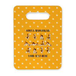 Yoga Dogs Sun Salutations Rectangular Trivet with Handle (Personalized)