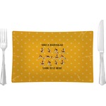 Yoga Dogs Sun Salutations Rectangular Glass Lunch / Dinner Plate - Single or Set (Personalized)