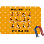 Yoga Dogs Sun Salutations Rectangular Fridge Magnet (Personalized)