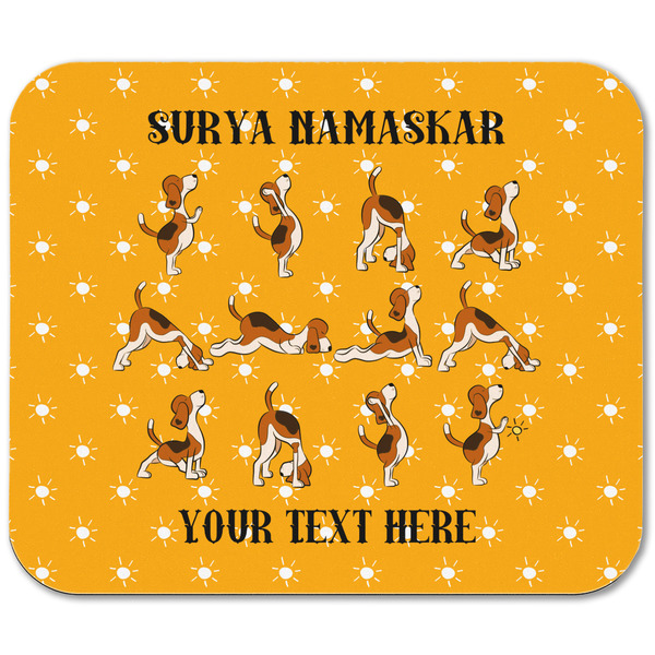Yoga Dogs Sun Salutations Rectangular Mouse Pad - APPROVAL