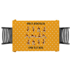 Yoga Dogs Sun Salutations Tablecloth - 58"x58" (Personalized)