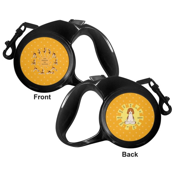Yoga Dogs Sun Salutations Retractable Dog Leash - Medium Large - Apvl