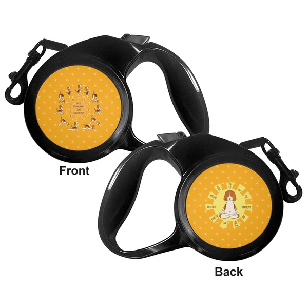 Yoga Dogs Sun Salutations Retractable Dog Leash - Small - Apvl