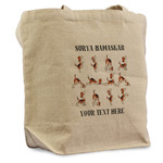 Yoga Dogs Sun Salutations Reusable Cotton Grocery Bag - Single (Personalized)